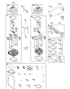 Cylinder Head Group Diagram and Parts List for 295777-0116-01  Briggs and Stratton Engine